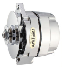 Load image into Gallery viewer, TUFF-STUFF 7127ND12 - GM Alternator 100 amp 1- Wire Chrome 12 Clocking image