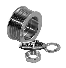 TUFF-STUFF 7610A - Alternator Chrome Pulley 6 Groove image