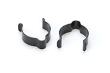 Brake Line Clip 1.25in Stainless Steel Pair Blk