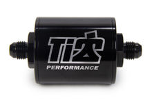 Load image into Gallery viewer, Ti22 PERFORMANCE 5526 - 6 AN Fuel Filter Short Style 100 Micron Black image