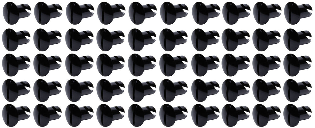 Ti22 PERFORMANCE 8102-50 - Oval Head Dzus Buttons .500 Long 50 Pack Black image