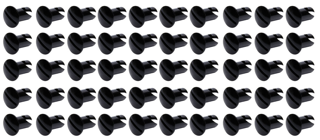 Ti22 PERFORMANCE 8106-50 - Oval Head Dzus Buttons .550 Long 50 Pack Black image