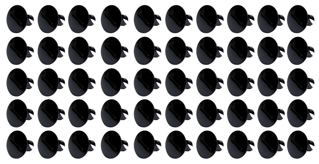 Ti22 PERFORMANCE 8110-50 - Large Head Dzus Buttons .500 Long 50 Pack Black image