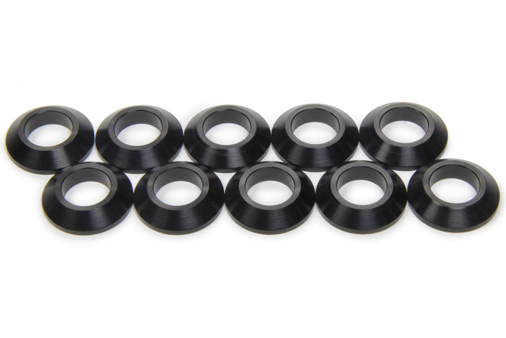 Ti22 PERFORMANCE 8221-10 - Tapered Spacers 1/2in ID 1/4in Thick Black 10pk image