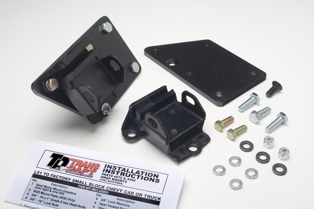 TRANS-DAPT 4592 - LS1 Into SBC Chassis Motor Mount Kit image