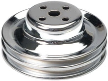 Load image into Gallery viewer, TRANS-DAPT 8301 - 65-66 Ford 289 Water Pump Pulley Chrome 2 Grv image