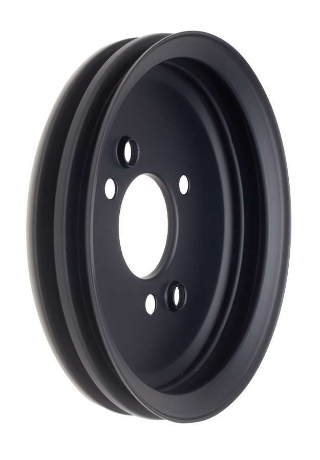 TRANS-DAPT 8616 - BBC SWP Crankshaft Pulley 2 Groove Black image