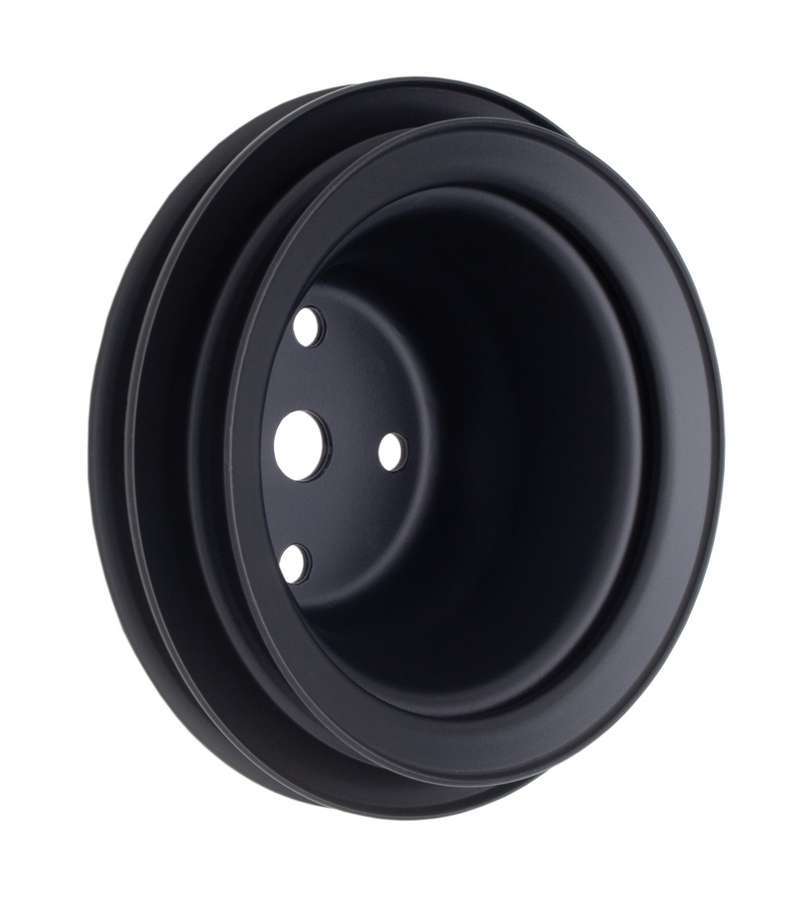TRANS-DAPT 8623 - BBC LWP Water Pump Pulley 2 Groove Black image