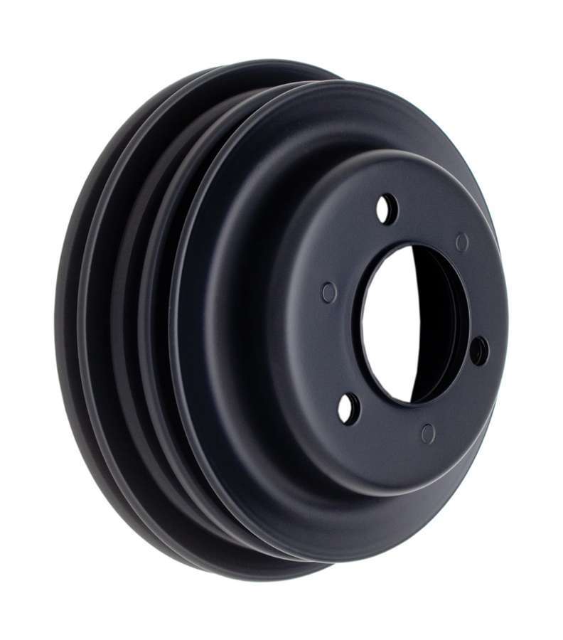 TRANS-DAPT 8624 - BBC LWP Crankshaft Pulley 3 Groove Black image