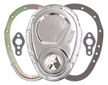 Load image into Gallery viewer, TRANS-DAPT 8909 - SBC 2-Piece Timing Cover Chrome image