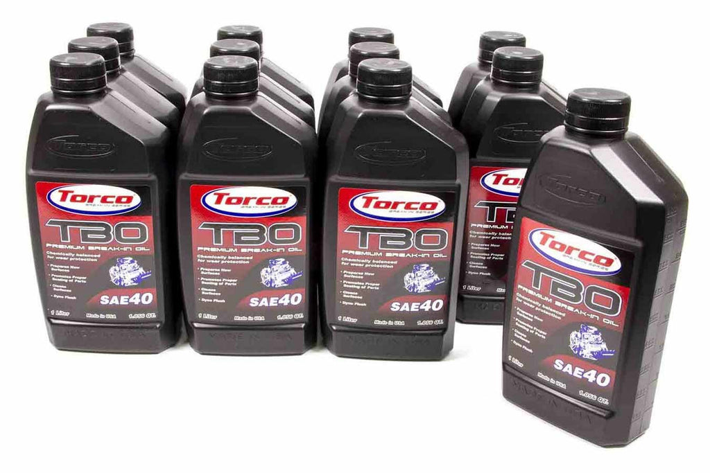 TORCO A100040C - TBO 40w Premium Break-In Oil Case/12-1 Liter image