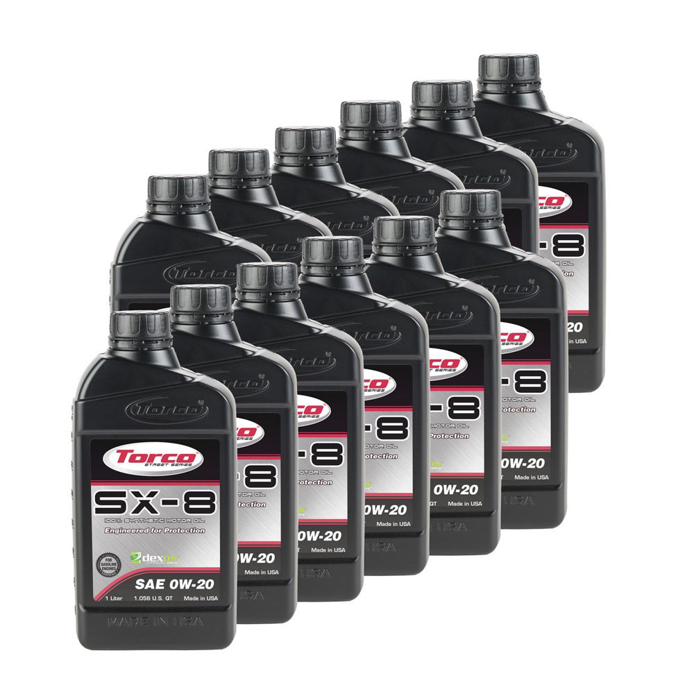 TORCO A120020C - SX-8 0w20 Synthetic Oil Case 12x1 Liter Dexos1 image