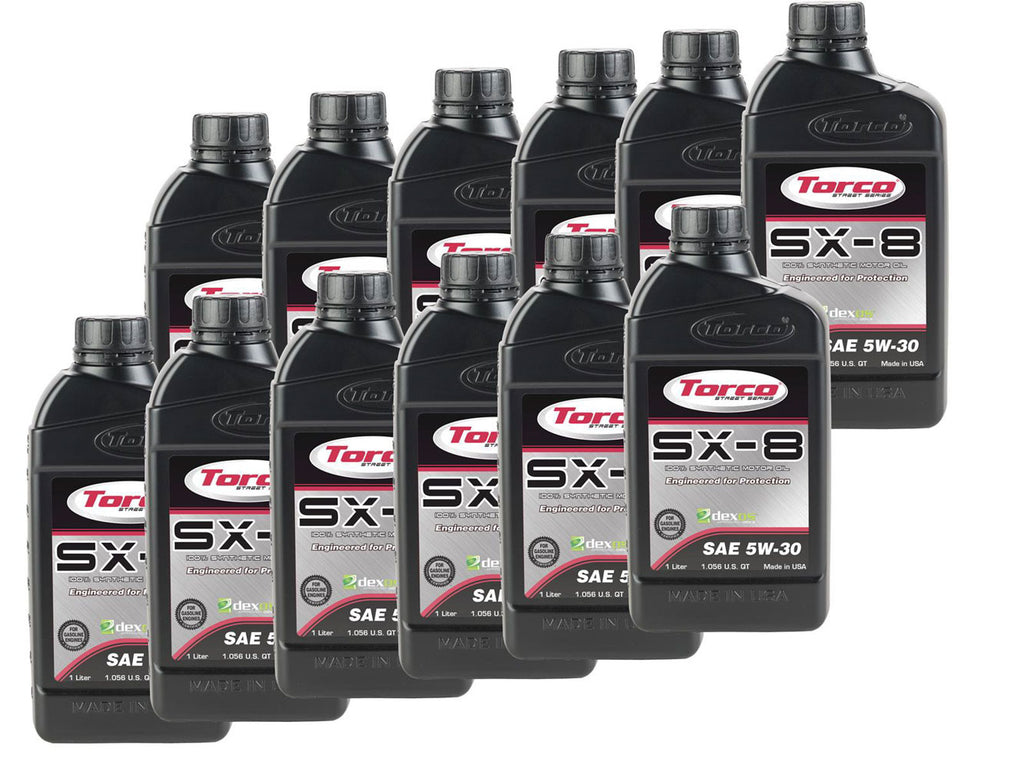 TORCO A120530C - SX-8 5w30 Synthetic Oil Case 12x1 Liter Dexos1 image