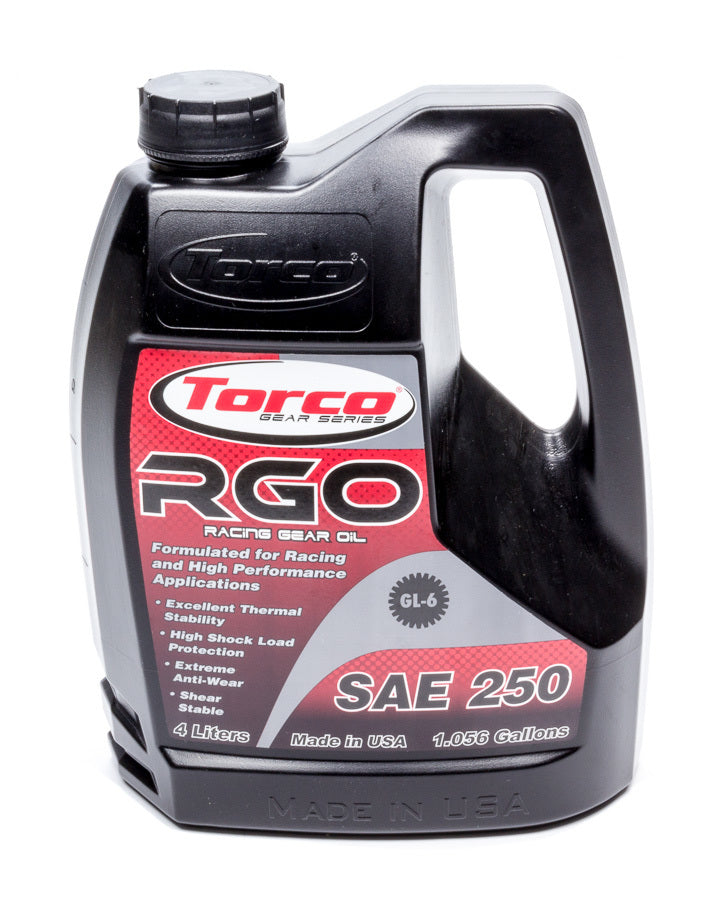 TORCO A240250SE - RGO Racing Gear Oil 250- 4-Liter Bottle image