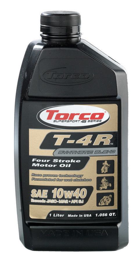 TORCO T671044CE - T-4R Four Stroke Oil 10w 40-1-Liter Bottle image