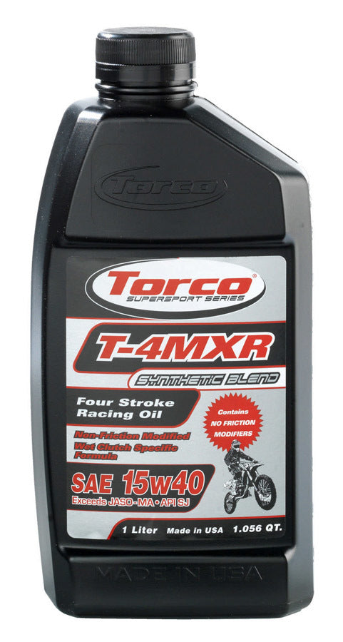 TORCO T671544C - T-4MXR Four Stroke Racin g Oil 15w40-12x1-Liter image