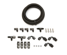 Load image into Gallery viewer, TRICK FLOW TFS-306SB601 - LS Steam Line Plumbing Kit Blk Nylon Braided image