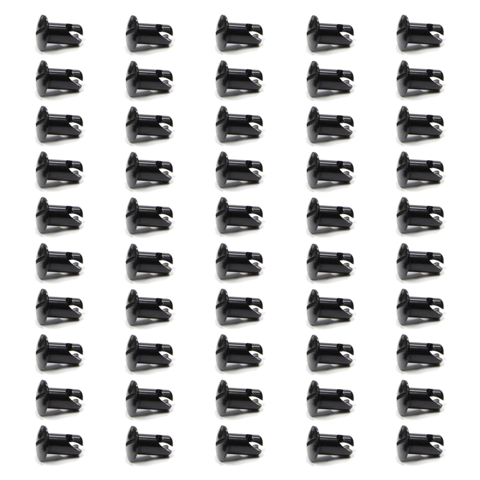 TRIPLE X RACE COMPONENTS CH-4402-50-BLK - Oval Head Button Alum Black .550 Long 50 Pack image