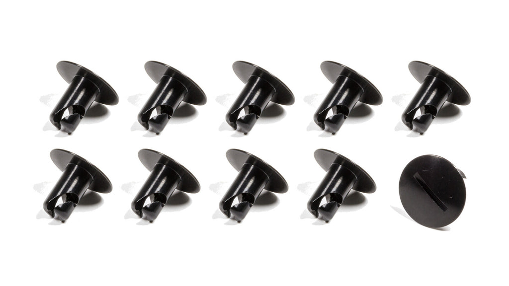 TRIPLE X RACE COMPONENTS CH-4405BLK-10 - Large Head Button .500 Long Black Alum 10 Pack image