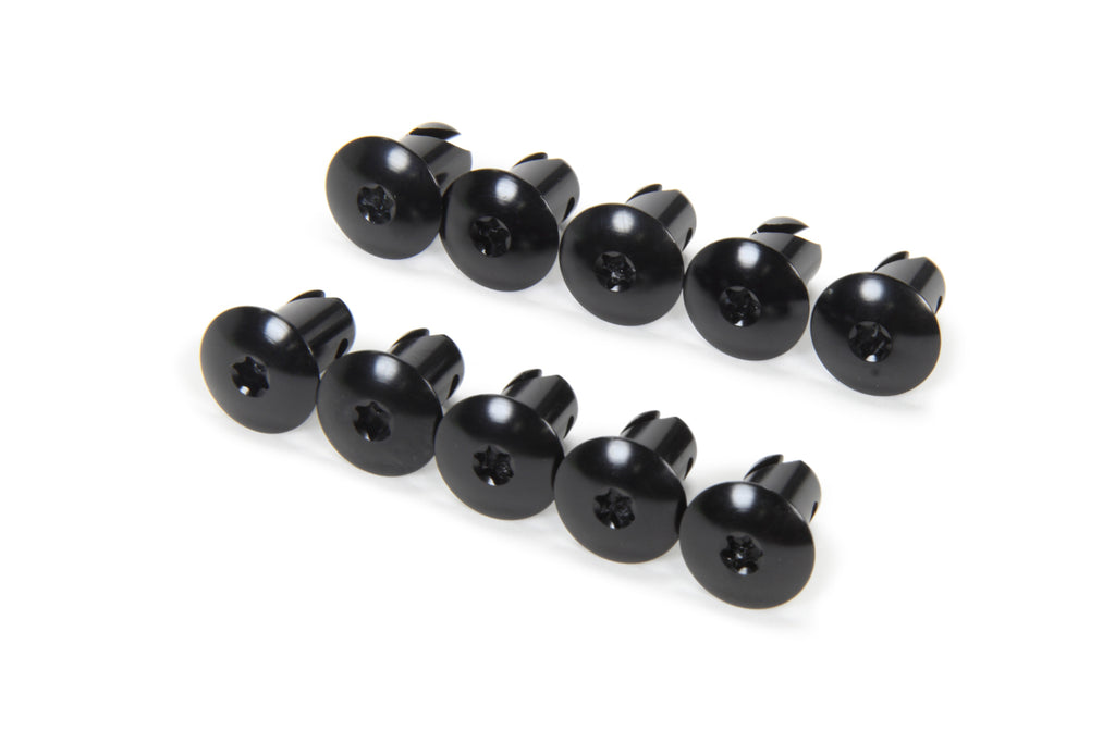 TRIPLE X RACE COMPONENTS CH-4418BLK-10 - Torx Head Button Alum .550 Long Black 10pk image