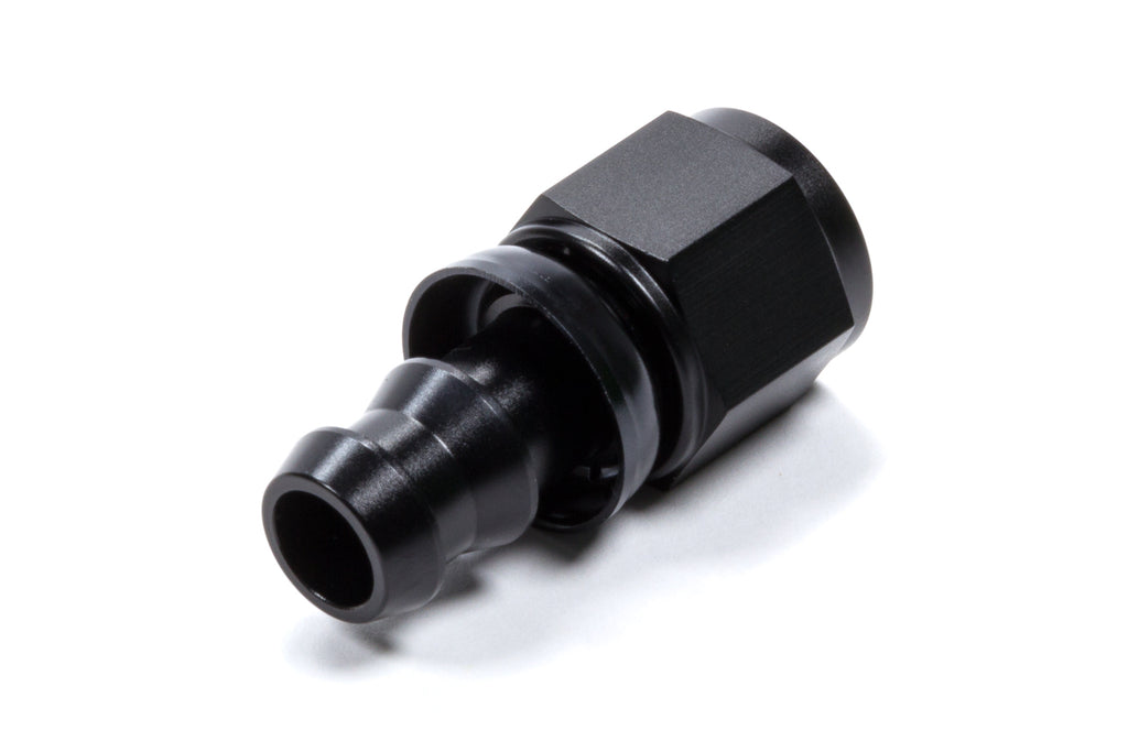 TRIPLE X RACE COMPONENTS HF-10008-BLK - #8 Straight Hose End Push Lock image