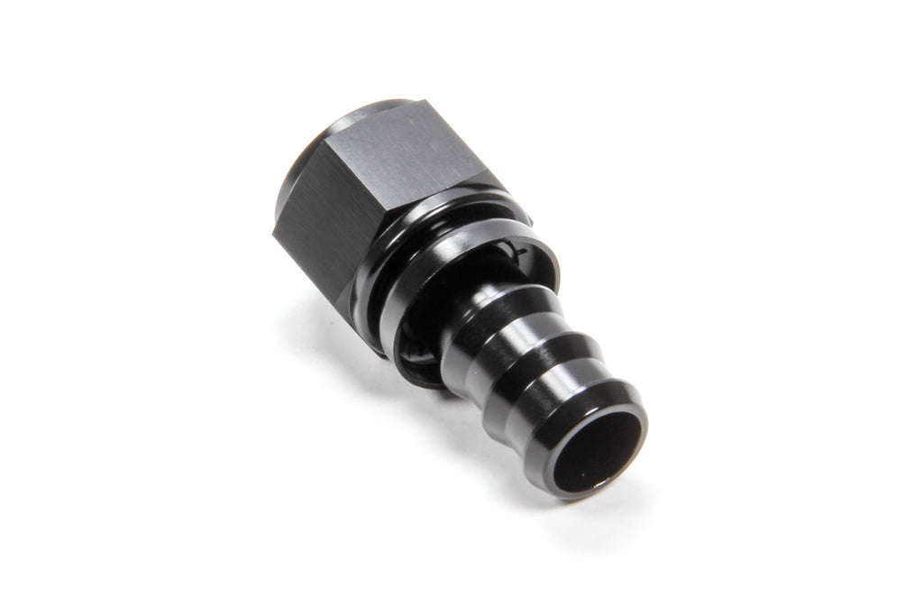 TRIPLE X RACE COMPONENTS HF-10012-BLK - #12 Straight Hose End Push Lock image