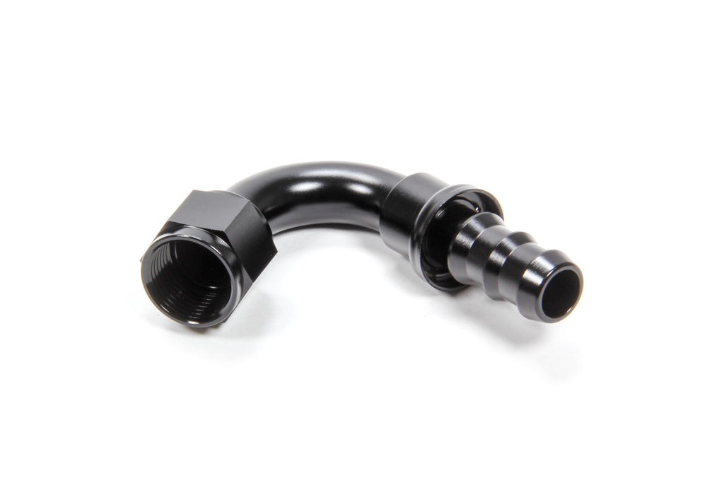 TRIPLE X RACE COMPONENTS HF-12010-BLK - #10 120 Degree Hose End Push Lock image