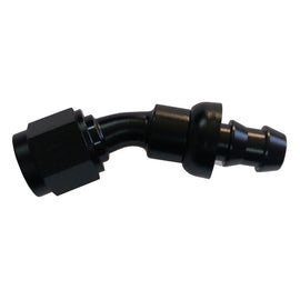 TRIPLE X RACE COMPONENTS HF-13008-BLK - #8 30 Degree Hose End Push Lock image
