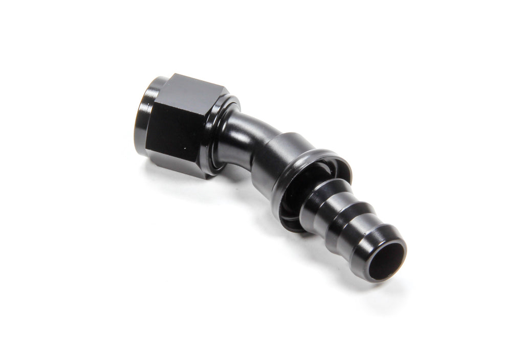 TRIPLE X RACE COMPONENTS HF-13010-BLK - #10 30 Degree Hose End Push Lock image