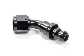 TRIPLE X RACE COMPONENTS HF-14508-BLK - #8 45 Degree Hose End Push Lock image