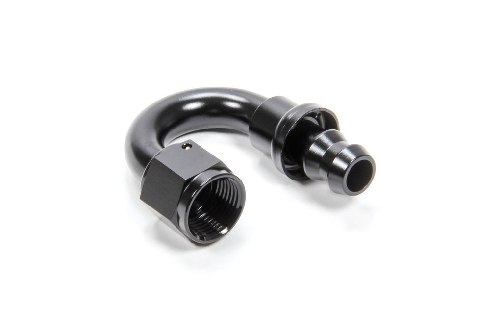 TRIPLE X RACE COMPONENTS HF-18006-BLK - #6 180 Degree Hose End Push Lock image