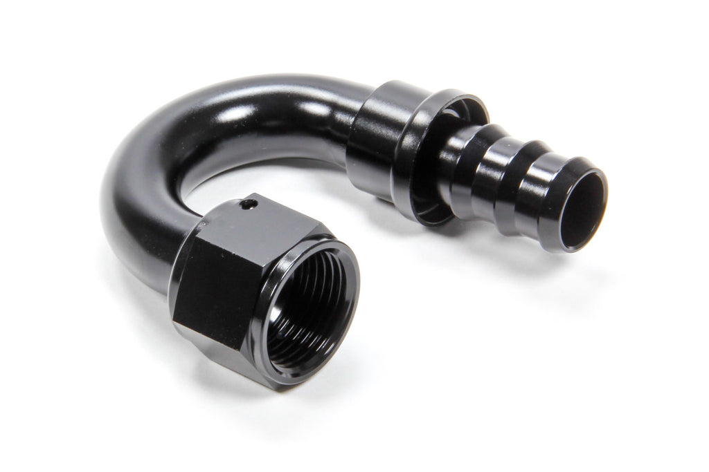 TRIPLE X RACE COMPONENTS HF-18012-BLK - #12 180 Degree Hose End Push Lock image