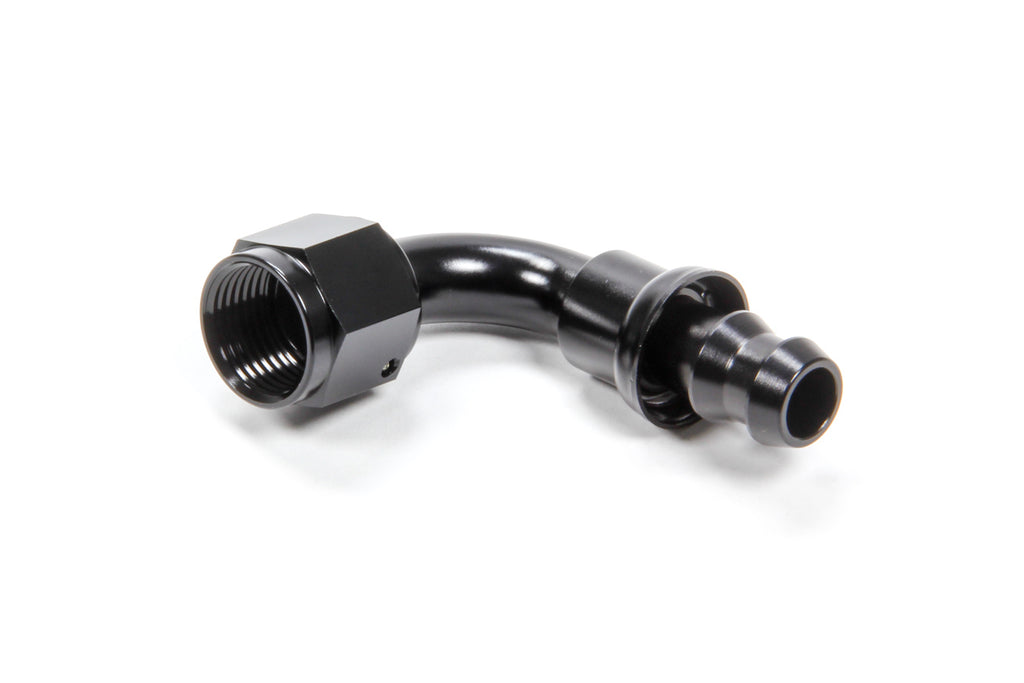 TRIPLE X RACE COMPONENTS HF-19008-BLK - #8 90 Degree Hose End Push Lock image