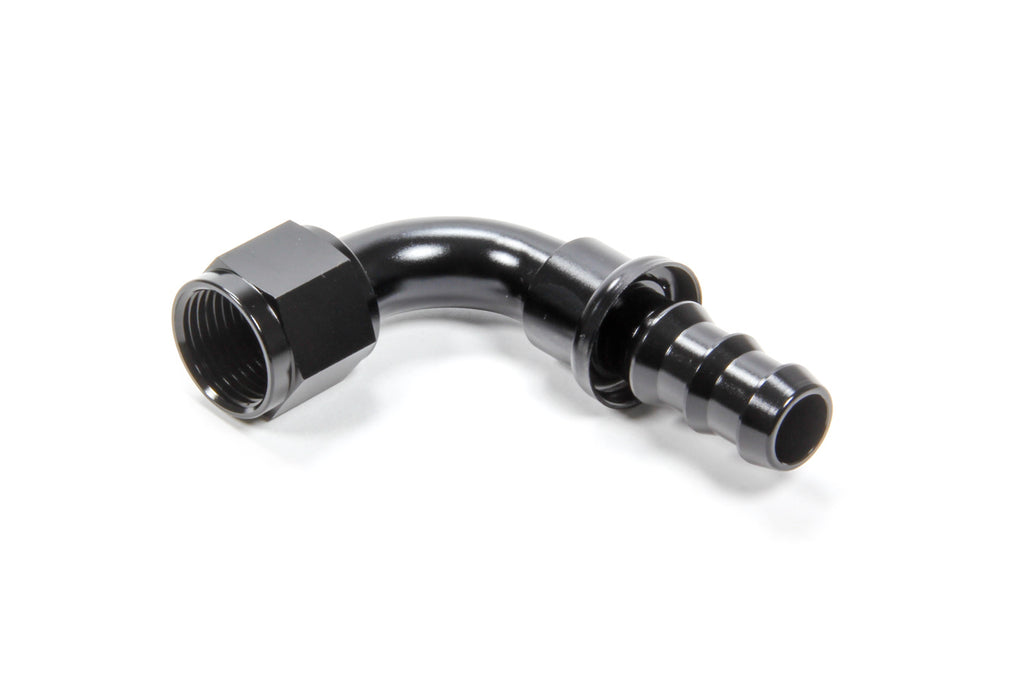 TRIPLE X RACE COMPONENTS HF-19010-BLK - #10 90 Degree Hose End Push Lock image