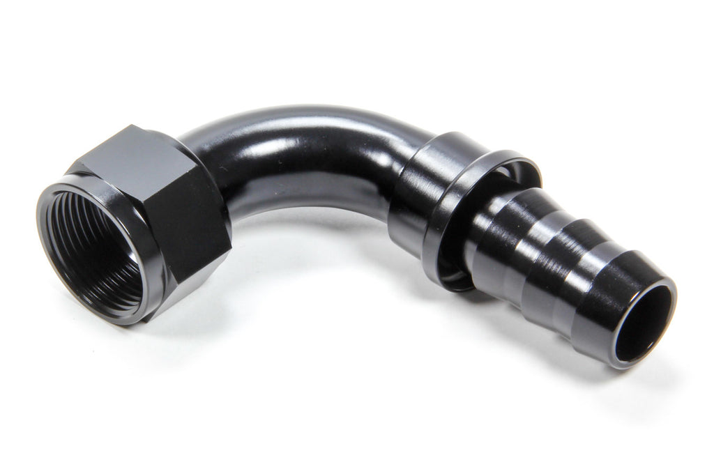 TRIPLE X RACE COMPONENTS HF-19016-BLK - #16 90 Degree Hose End Push Lock image