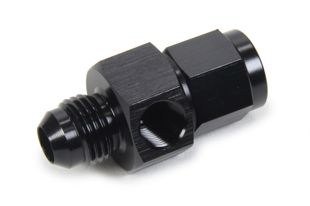 TRIPLE X RACE COMPONENTS HF-33601-BLK - Gauge Adapter #6 Male x #6 Female x 1/8 image