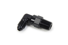 Load image into Gallery viewer, TRIPLE X RACE COMPONENTS HF-93042-BLK - AN to NPT Swivel 90 Deg #4 x 1/4 image