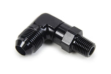 Load image into Gallery viewer, TRIPLE X RACE COMPONENTS HF-93082-BLK - AN to NPT Swivel 90 Deg #8 x 1/4 image