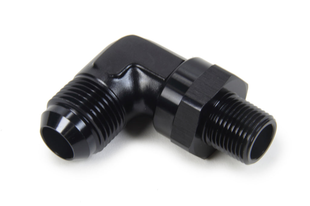 TRIPLE X RACE COMPONENTS HF-93103-BLK - AN to NPT Swivel 90 Deg #10 x 3/8 image