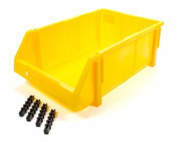 TRIPLE X RACE COMPONENTS PA-PBIN-8005-ORD - Plastic Storage Bin Small Yellow 7x5x3 image