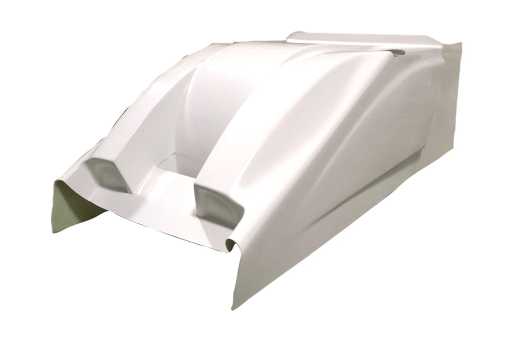 TRIPLE X RACE COMPONENTS SC-BW-0051 - Dual Duct Cool Air Hood White Sprint Car image