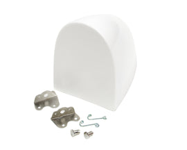 TRIPLE X RACE COMPONENTS SC-BW-9933 - Aero Fuel Tank Cover White With Brackets image