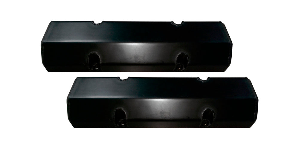 TRIPLE X RACE COMPONENTS SC-EG-0003BLK - Valve Cover Set SBC Billet Rail Black image