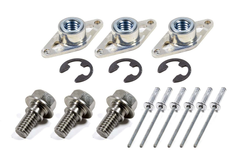 TRIPLE X RACE COMPONENTS SC-WH-7821 - Wheel Cover Retainer Kit 1-3/8 SS Bolt 3-Pack image