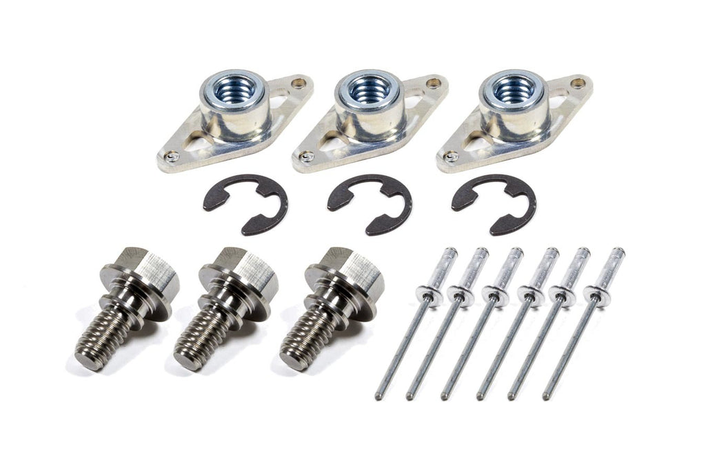 TRIPLE X RACE COMPONENTS SC-WH-7841 - Wheel Cover Retainer Kit 1-3/8 TI Bolt 3-Pack image