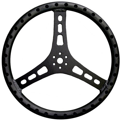 TRIPLE X RACE COMPONENTS ST-0001-BLK - Steering Wheel 15in Dia 1-1/8in Tube Black image