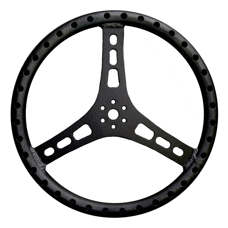 TRIPLE X RACE COMPONENTS ST-0002-BLK - Steering Wheel 15in Dia 1-1/4in Tube Black image