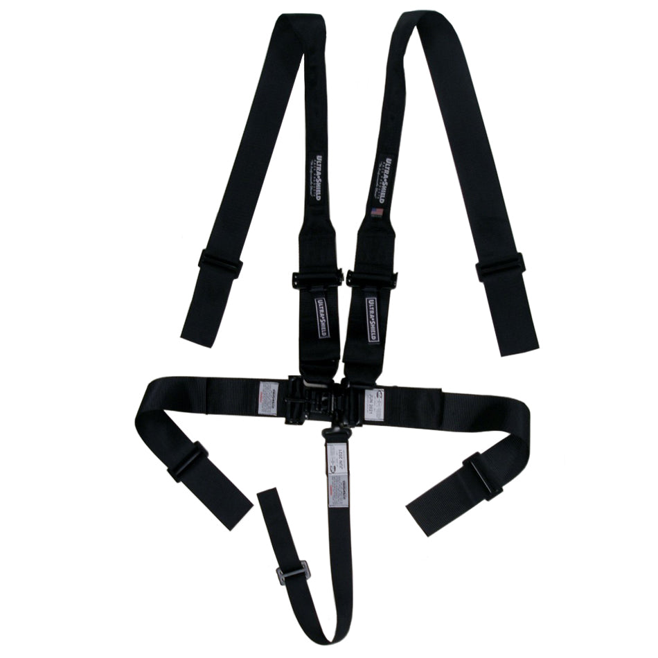 ULTRA SHIELD HB22001H - Harness 5pt Black HANS Shoulder 3in Pull-Down image