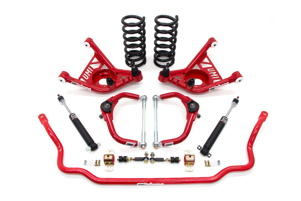 UMI PERFORMANCE 266602-R - 70-81 GM F-Body Front Handling Kit Lowers 2in image