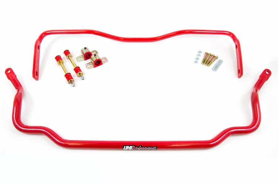 UMI PERFORMANCE 403534-R - 64-72 GM A-Body Front and Rear Sway Bars image